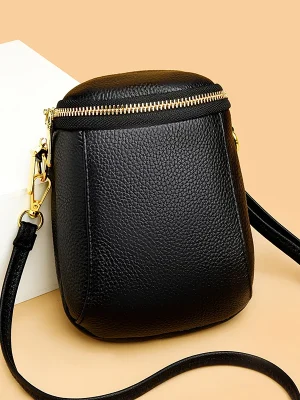 Large Capacity Ethical Leather Crossbody Bag