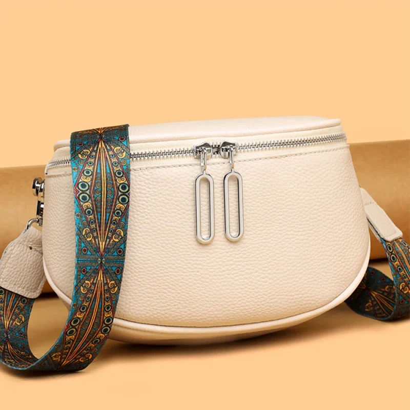 Eco Chic Leather Tote Bag - Genuine Cowhide - Image 2