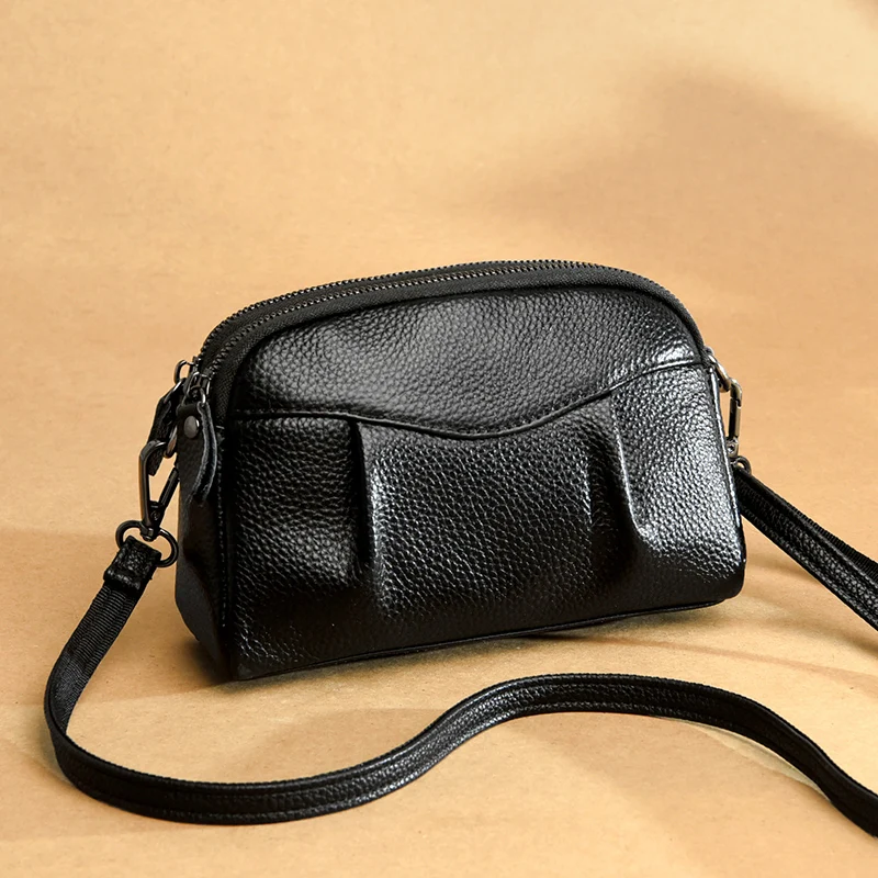 100% cowhide Luxury Genuine Leather Handbag - Image 3