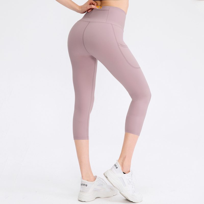 Stretch Skinny Workout Pants: Hip Raise, with Pockets