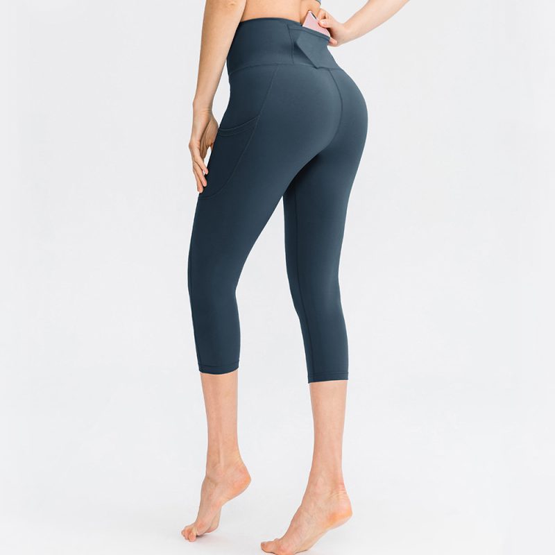 Stretch Skinny Workout Pants: Hip Raise, with Pockets - Image 5