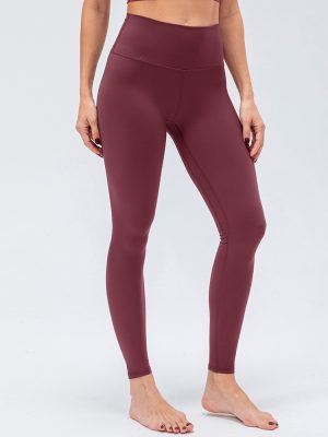 Double-Sided Brushed High Waist Yoga Pants: Nude Feel, Hip Lift