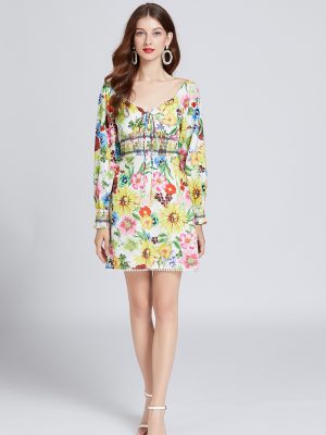 Stylish Printed A-Line Dress: Be the Epitome of Casual Elegance!