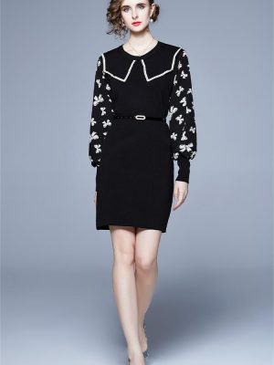 Doll Collar Celebrity Temperament A-Line Dress