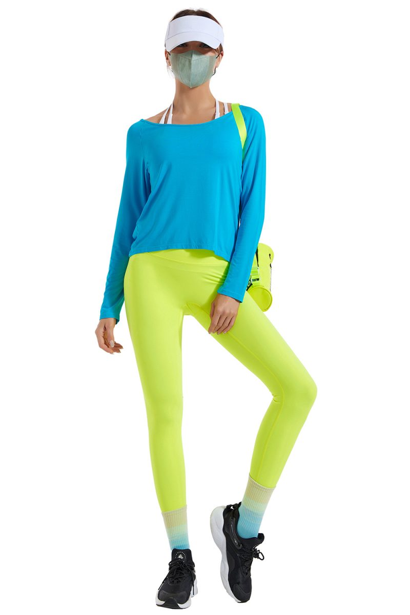 Three-Piece Set: Women's Fitness Suit with Nude Push-up Sports Underwear Running Sports Yoga Clothes - Image 3
