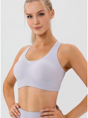 Seamless Yoga Bra: Shockproof Push-Up, High Strength