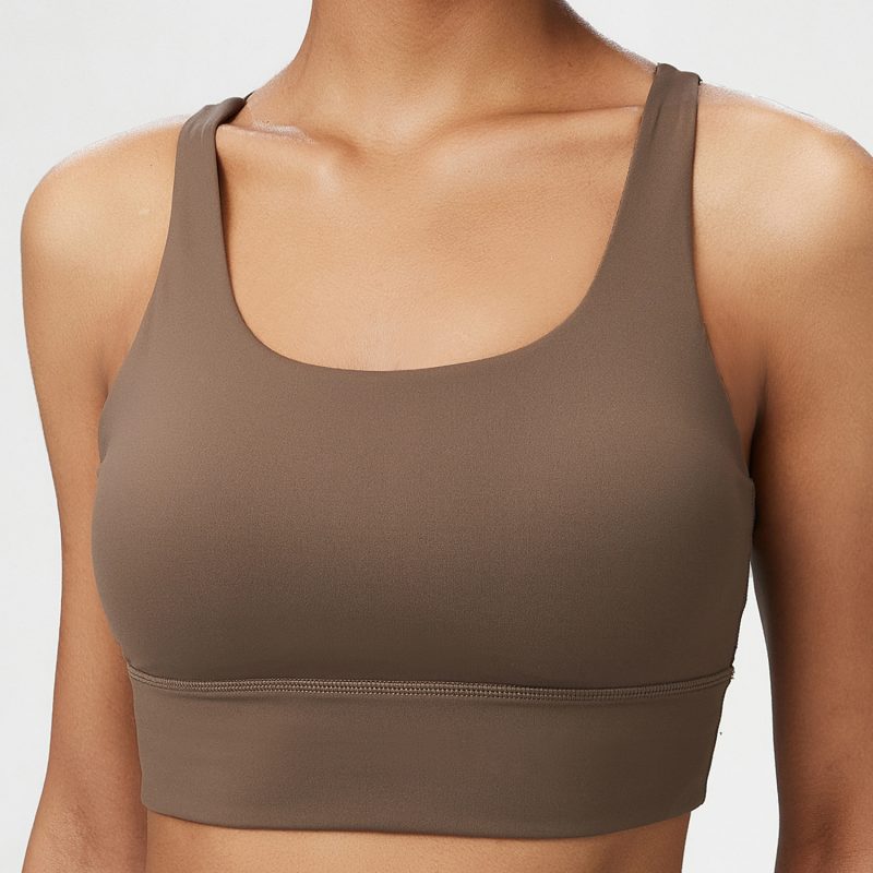 Seamless Liquid Glue Shoulder Strap Sports Underwear: Women's Yoga Vest Sports Bra - Image 2