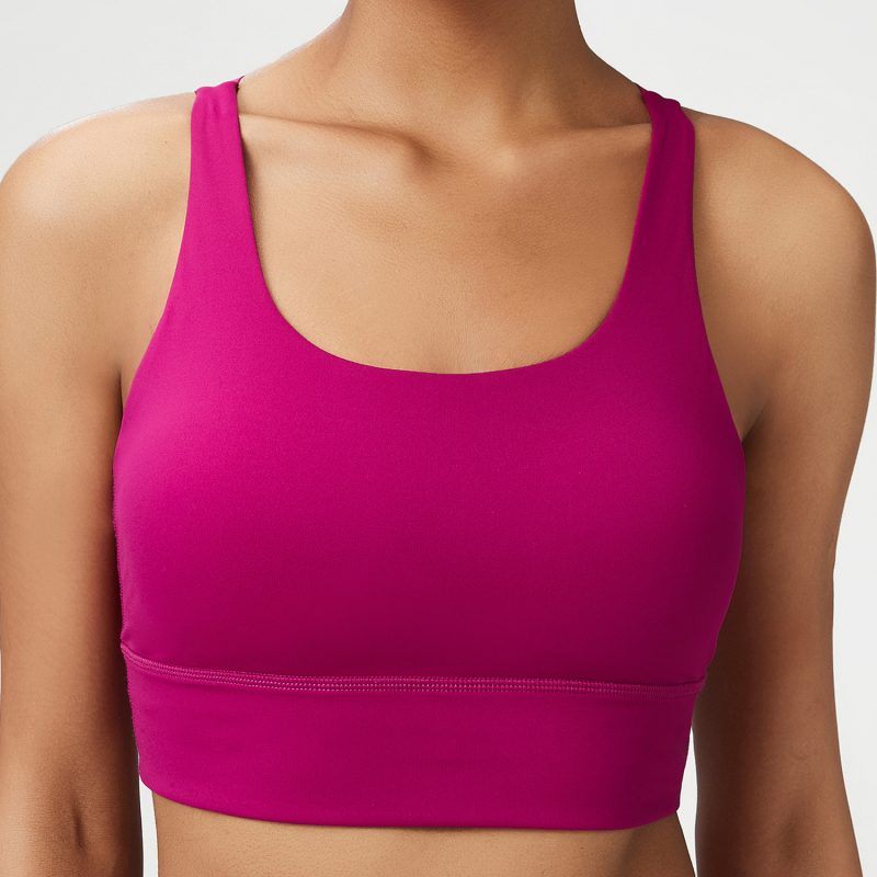 Seamless Liquid Glue Shoulder Strap Sports Underwear: Women's Yoga Vest Sports Bra - Image 5