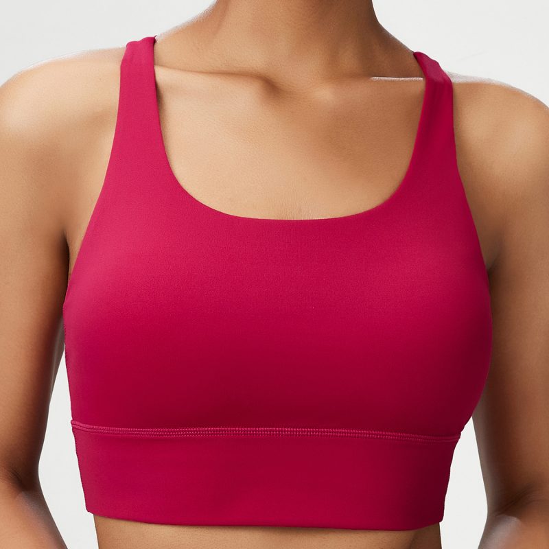 Seamless Liquid Glue Shoulder Strap Sports Underwear: Women's Yoga Vest Sports Bra - Image 6