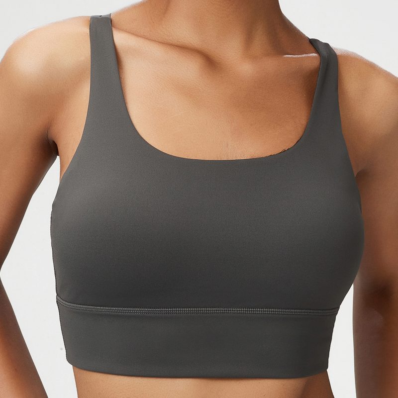 Seamless Liquid Glue Shoulder Strap Sports Underwear: Women's Yoga Vest Sports Bra - Image 7