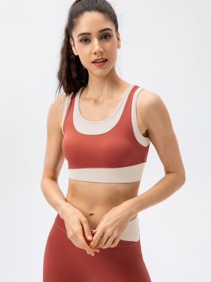 Nude Feel One-Piece Yoga Vest: High Strength, Shockproof