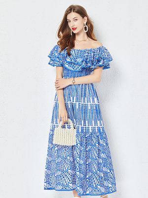 Contemporary Hollow Waist Cotton Dress: Stay on Trend with Fashionable Flair!