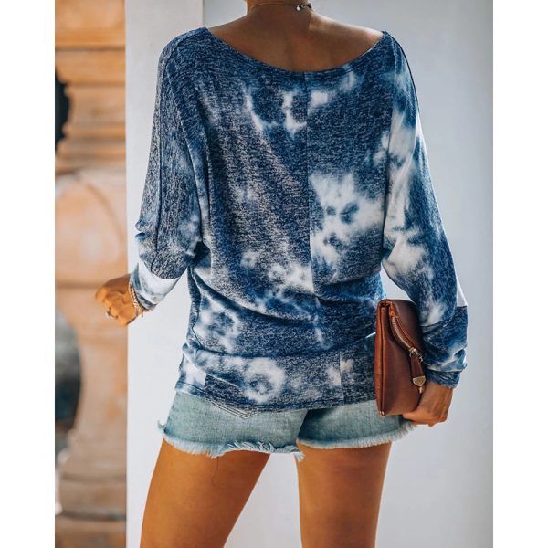 Printed Round Neck Long-Sleeved Casual Set for Women - Image 3