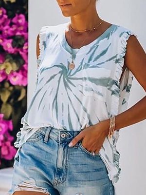 Summer New Loose Casual Women’s Print T-Shirt Top