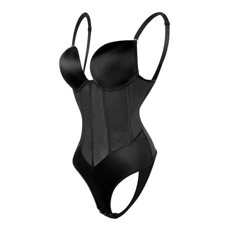 Backless Siamese Body Shaping Corset: Strap Bra - Image 5