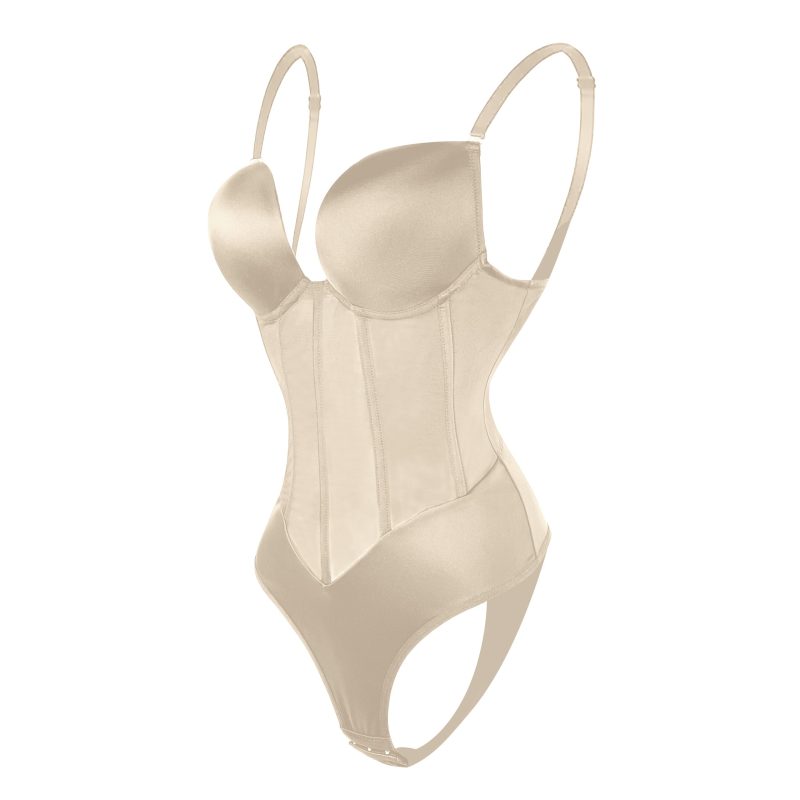 Backless Siamese Body Shaping Corset: Strap Bra - Image 6