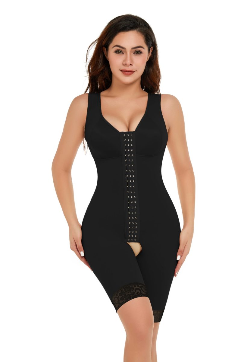 Row Buckle Corset Jumpsuit: Plus Size - Image 2