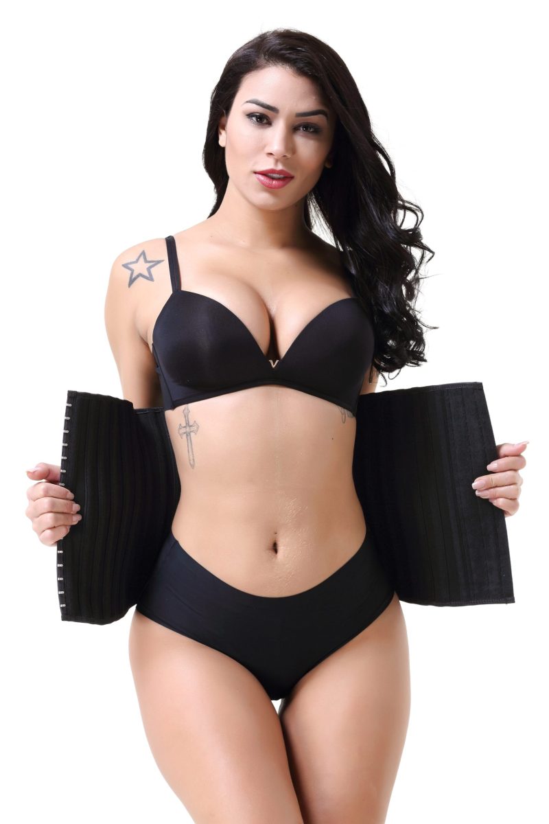 Postpartum Rubber Corset: Zipper Closure, Belly Band