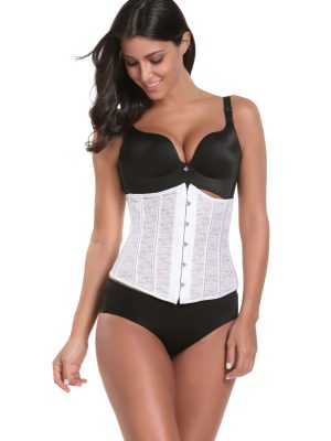 Royal Lace Corset: Steel Rib, Steel Buckle