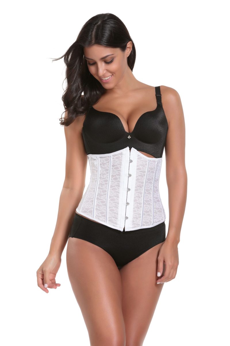 Royal Lace Corset: Steel Rib, Steel Buckle