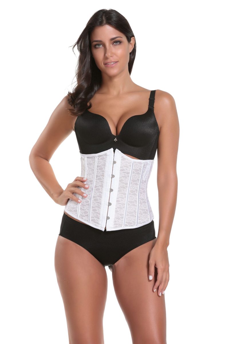 Royal Lace Corset: Steel Rib, Steel Buckle - Image 2