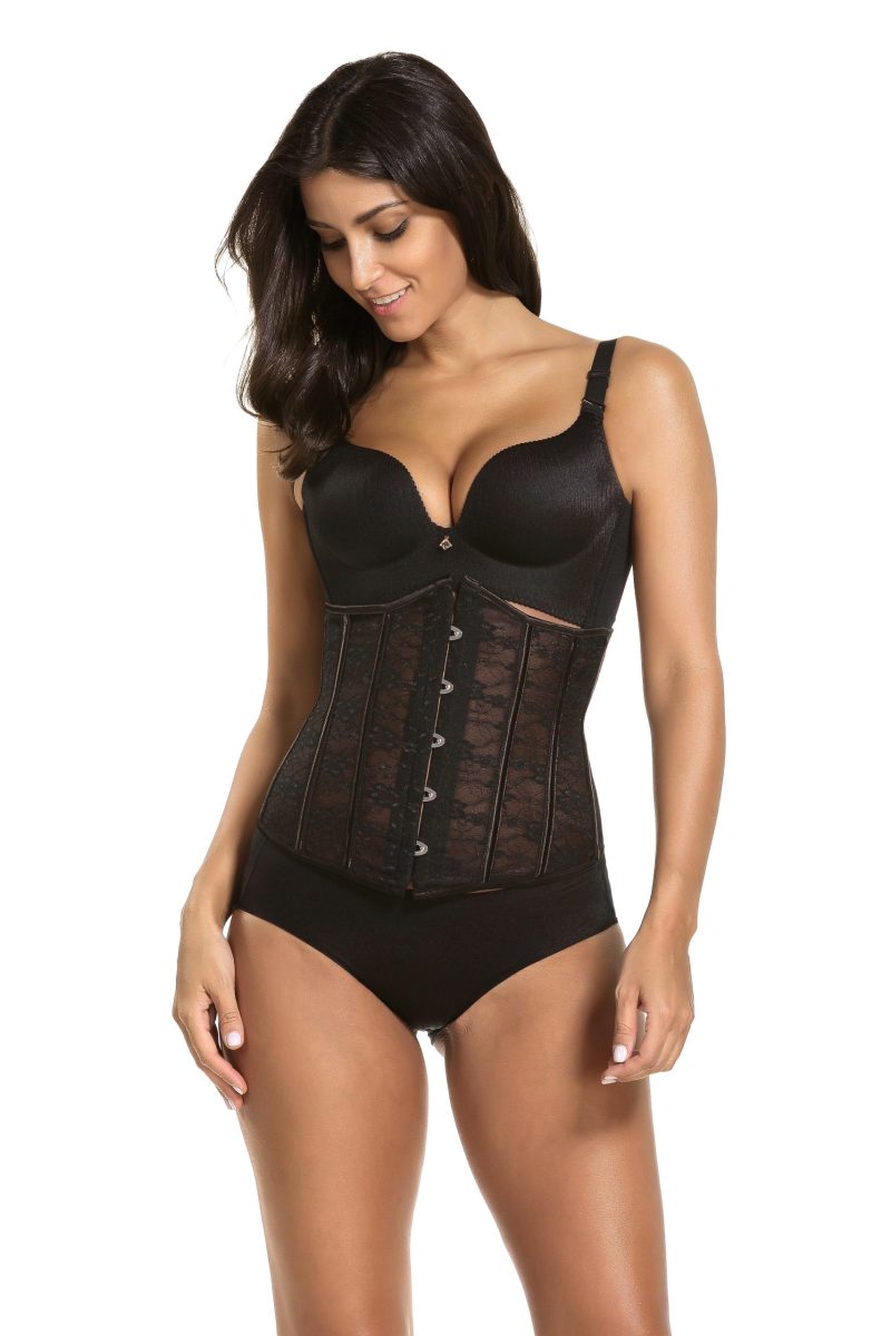 Royal Lace Corset: Steel Rib, Steel Buckle - Image 3