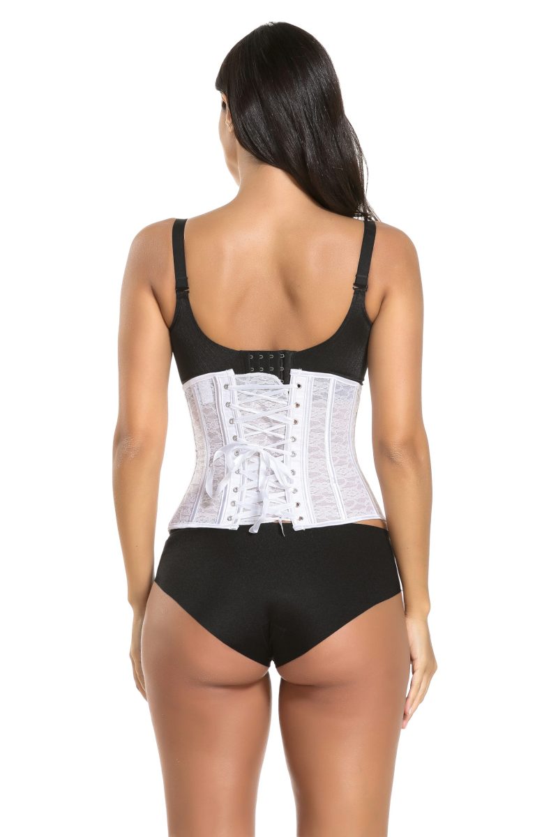 Royal Lace Corset: Steel Rib, Steel Buckle - Image 6