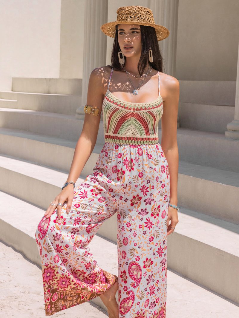 Backless Women's Jumpsuit with Suspenders - Image 2