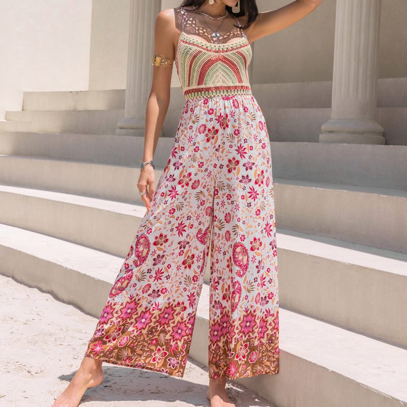Backless Women's Jumpsuit with Suspenders - Image 6