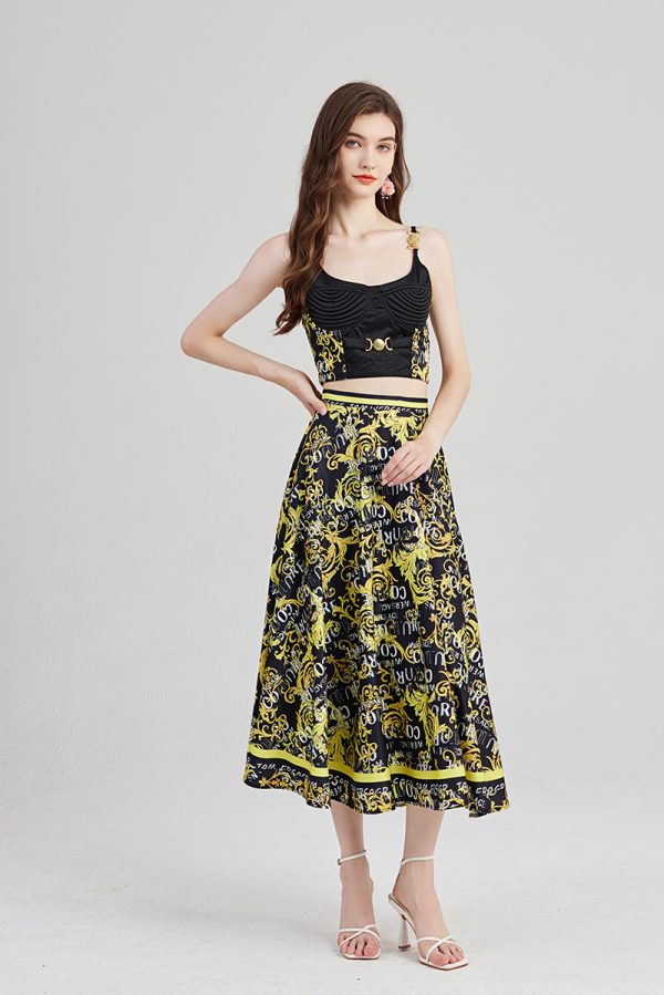 Contemporary Strapless Top and Skirt Coord - Stay on Trend with Fashionable Flair! - Image 3