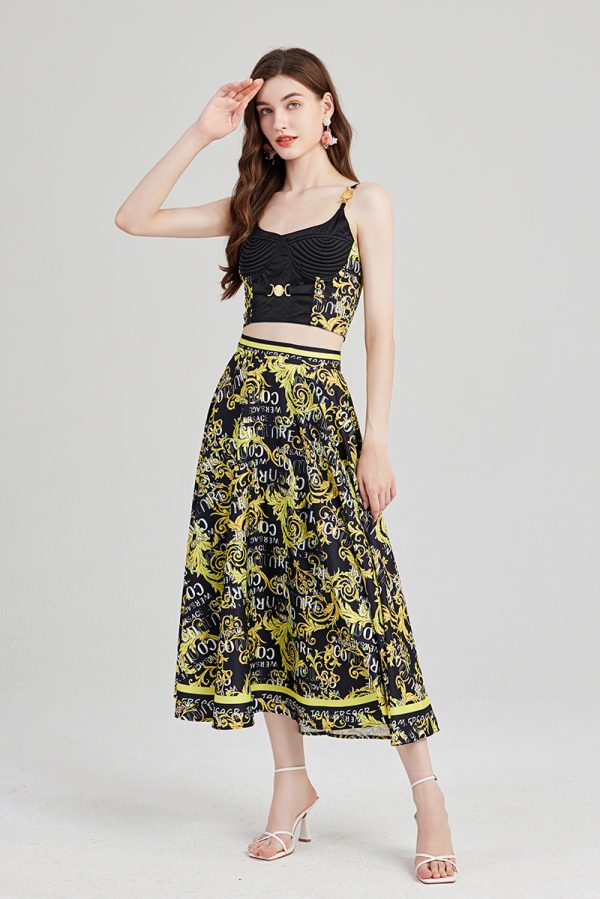 Contemporary Strapless Top and Skirt Coord - Stay on Trend with Fashionable Flair! - Image 4