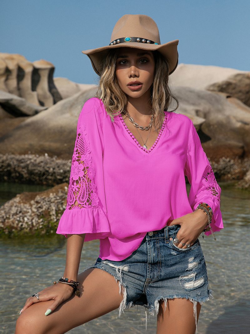 Simple Summer All-Match Women's Blouse - Image 5