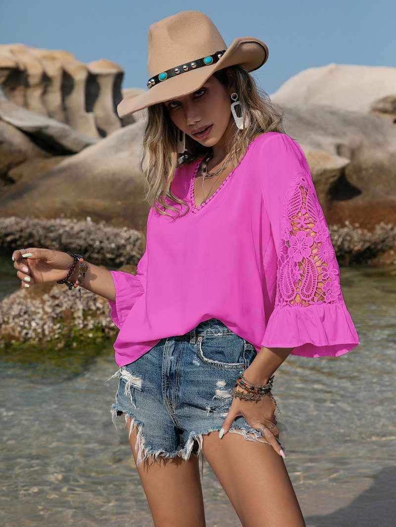 Simple Summer All-Match Women's Blouse - Image 6