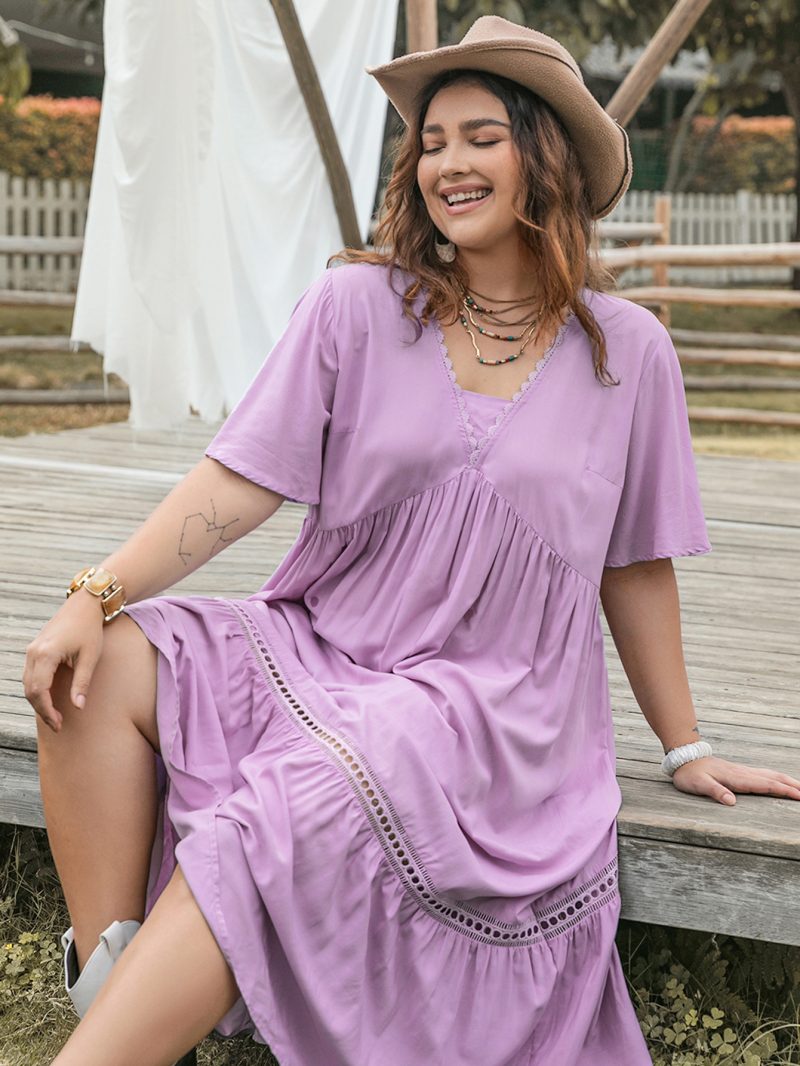 Plus Size Women's Casual Dress for Multiple Occasions - Image 3