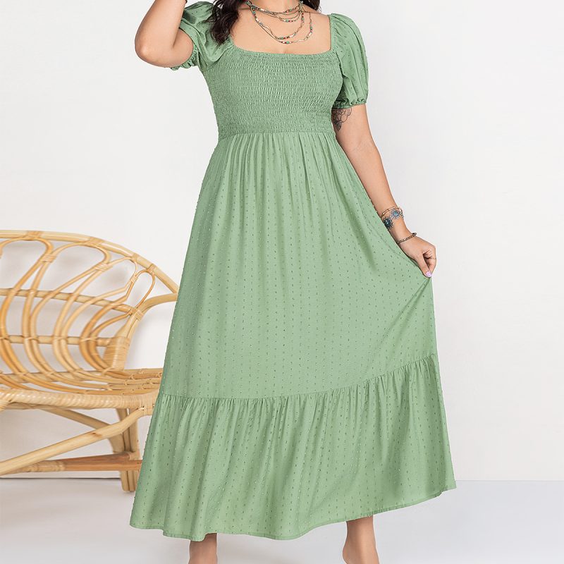 Plus Size A-line Dress Suitable for Multiple Occasions