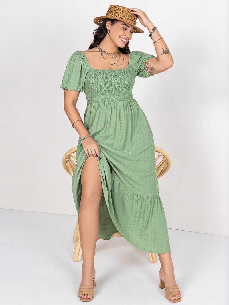 Plus Size A-line Dress Suitable for Multiple Occasions - Image 3