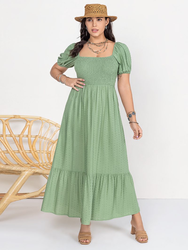 Plus Size A-line Dress Suitable for Multiple Occasions - Image 6