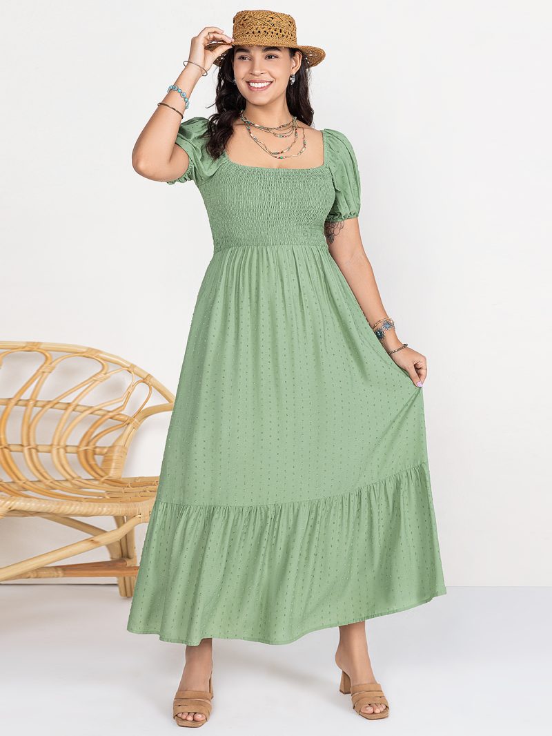 Plus Size A-line Dress Suitable for Multiple Occasions - Image 9