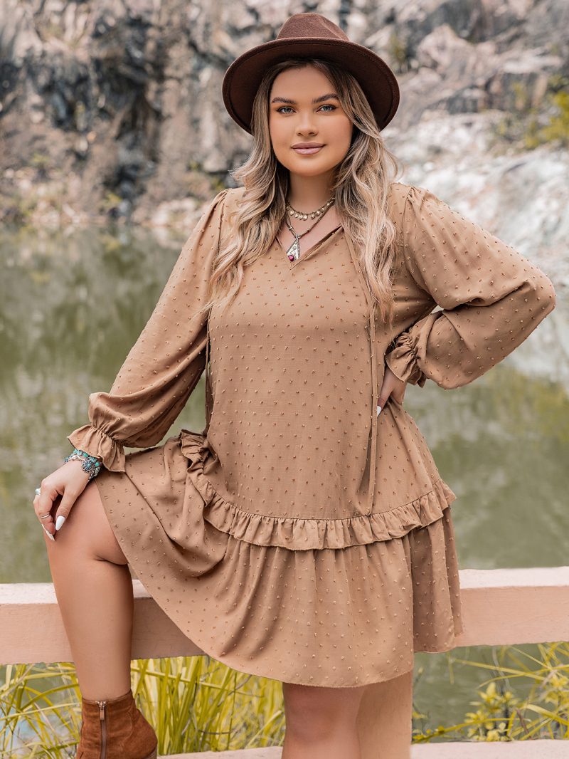 Autumn/Winter Women's Long Sleeve Hang Rope Decorative Dress"