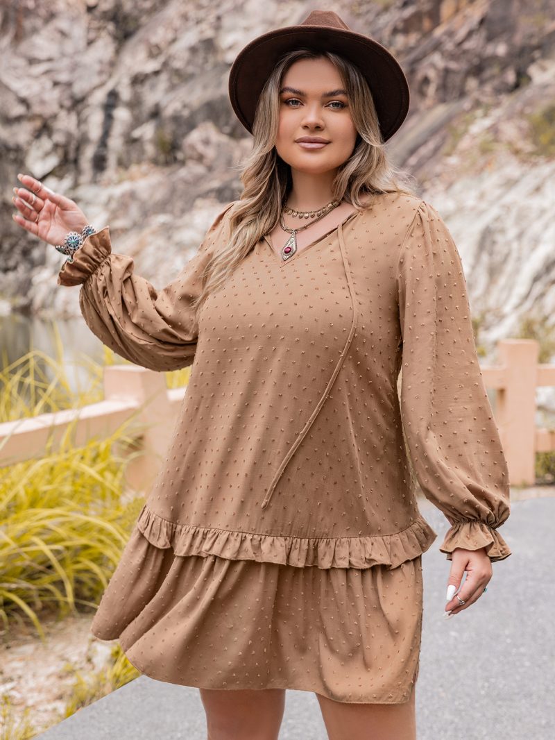 Autumn/Winter Women's Long Sleeve Hang Rope Decorative Dress" - Image 3