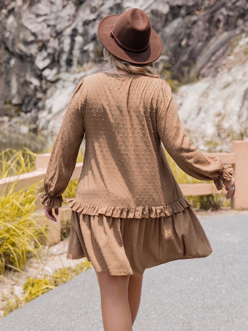 Autumn/Winter Women's Long Sleeve Hang Rope Decorative Dress" - Image 7