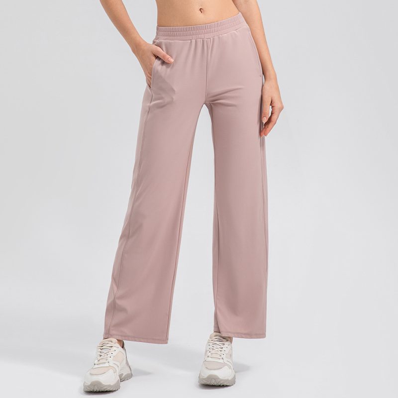 Breathing Series: Women's High Waist Draping Wide Leg Yoga Pants