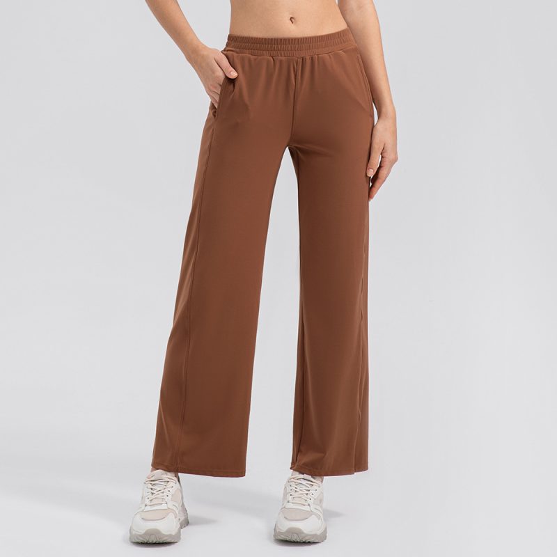 Breathing Series: Women's High Waist Draping Wide Leg Yoga Pants - Image 2