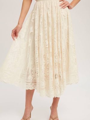 Mid-Length Sweet Fairy Lace Mesh Skirt: Popular Women’s Spring Summer