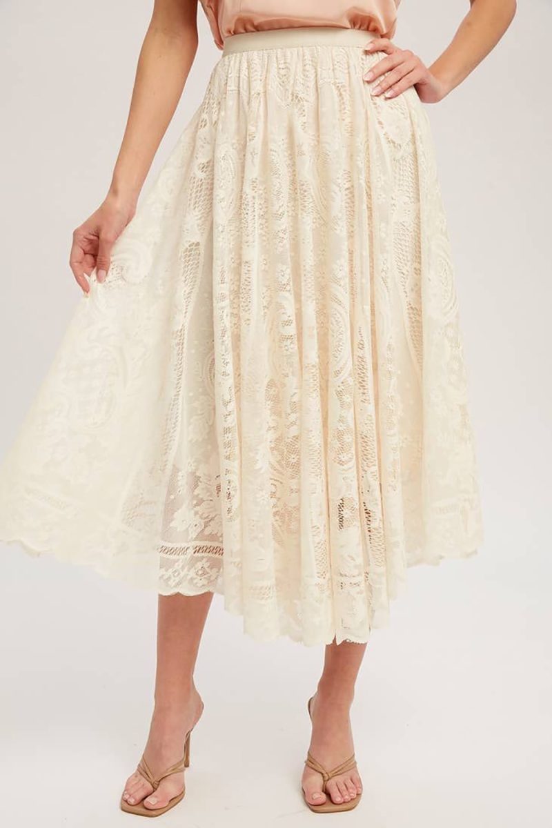 Mid-Length Sweet Fairy Lace Mesh Skirt: Popular Women's Spring Summer