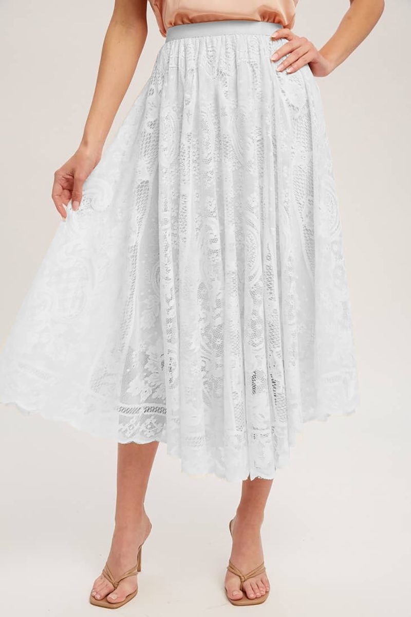 Mid-Length Sweet Fairy Lace Mesh Skirt: Popular Women's Spring Summer - Image 2