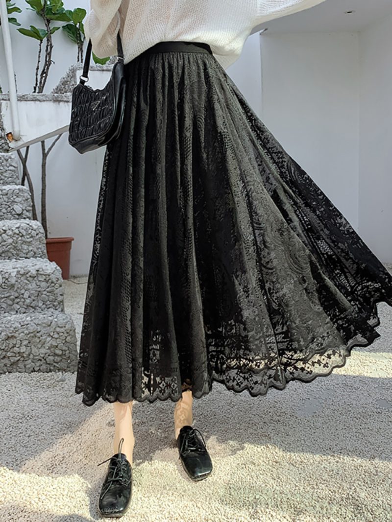 Mid-Length Sweet Fairy Lace Mesh Skirt: Popular Women's Spring Summer - Image 6