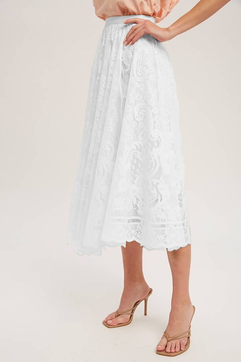 Mid-Length Sweet Fairy Lace Mesh Skirt: Popular Women's Spring Summer - Image 4