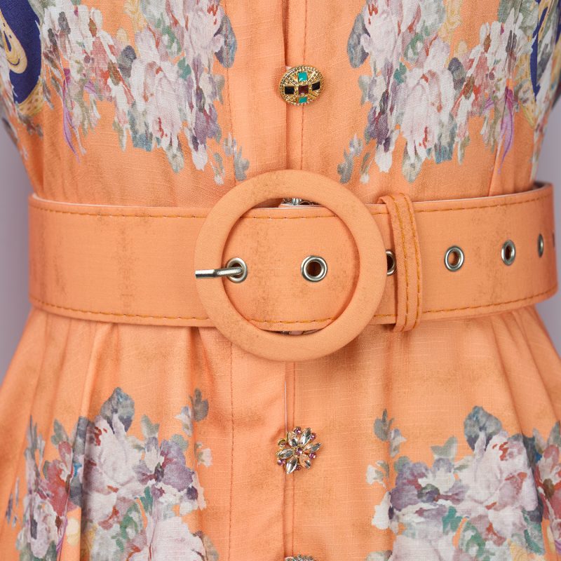 Spring and Autumn Floral Daily Maxi Dress: Long Sleeve - Image 5