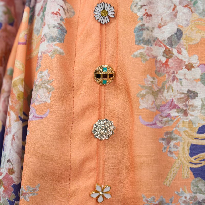 Spring and Autumn Floral Daily Maxi Dress: Long Sleeve - Image 6